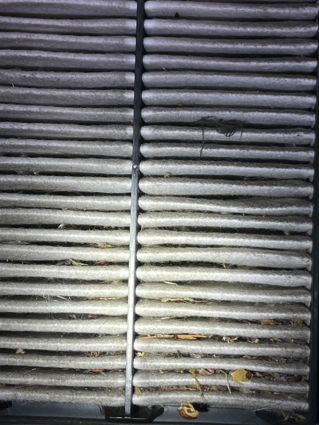 Dirty engine air filter found during an oil change inspection at our South Windsor shop