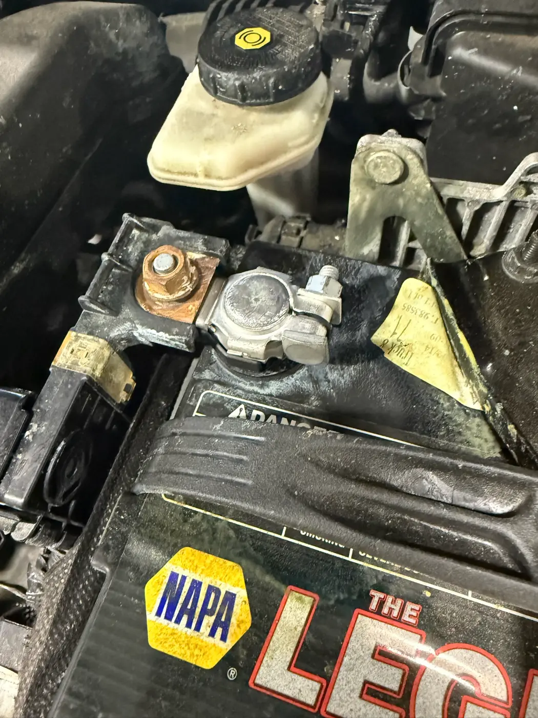 The same battery terminal cleaned up, at our South Windsor shop